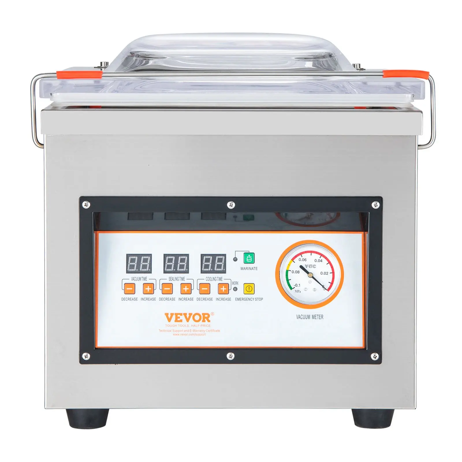 VEVOR Chamber Vacuum Sealer, 320W Sealing Power, Vacuum Packing Machine for Wet Foods, Meats, Marinades and More, Compact Size with 12.6 in Sealing Length, Applied in Home Kitchen and Commercial Use - Image 28