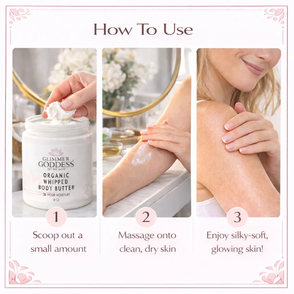 Organic Whipped Body Butter for Extremely Dry Skin 8 oz. - Image 4