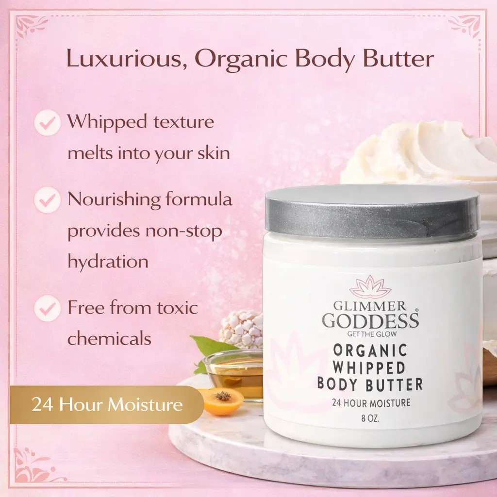 Organic Whipped Body Butter for Extremely Dry Skin 8 oz. - Image 3