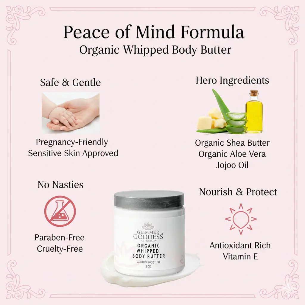Organic Whipped Body Butter for Extremely Dry Skin 8 oz. - Image 5