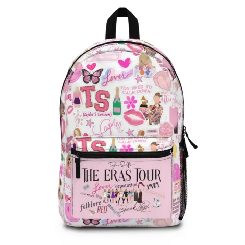 TS. Swiftie Backpack for swiftie fans and music lover gift- Pink