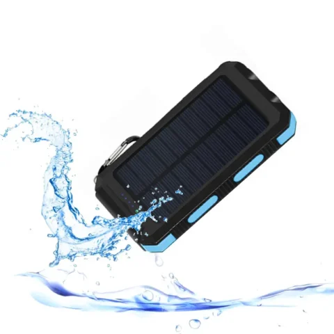 Jumbo Capacity 20,000 mAh Waterproof Solar Power Bank