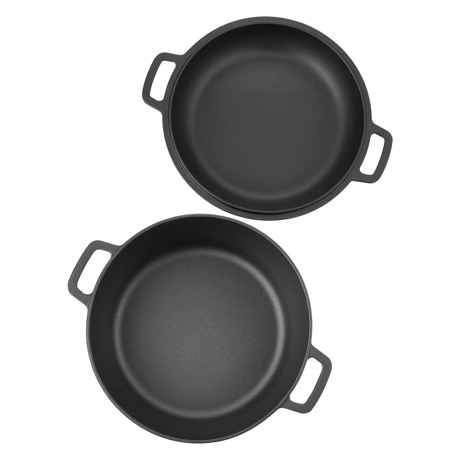 VEVOR Cast Iron Dutch Oven, 2-in-1 Pre-Seasoned Pot with Skillet Lid, 5QT Cookware Pan with Proofing Basket, Bread Baking Accessories, Bread-Oven Compatible 500 - Image 9